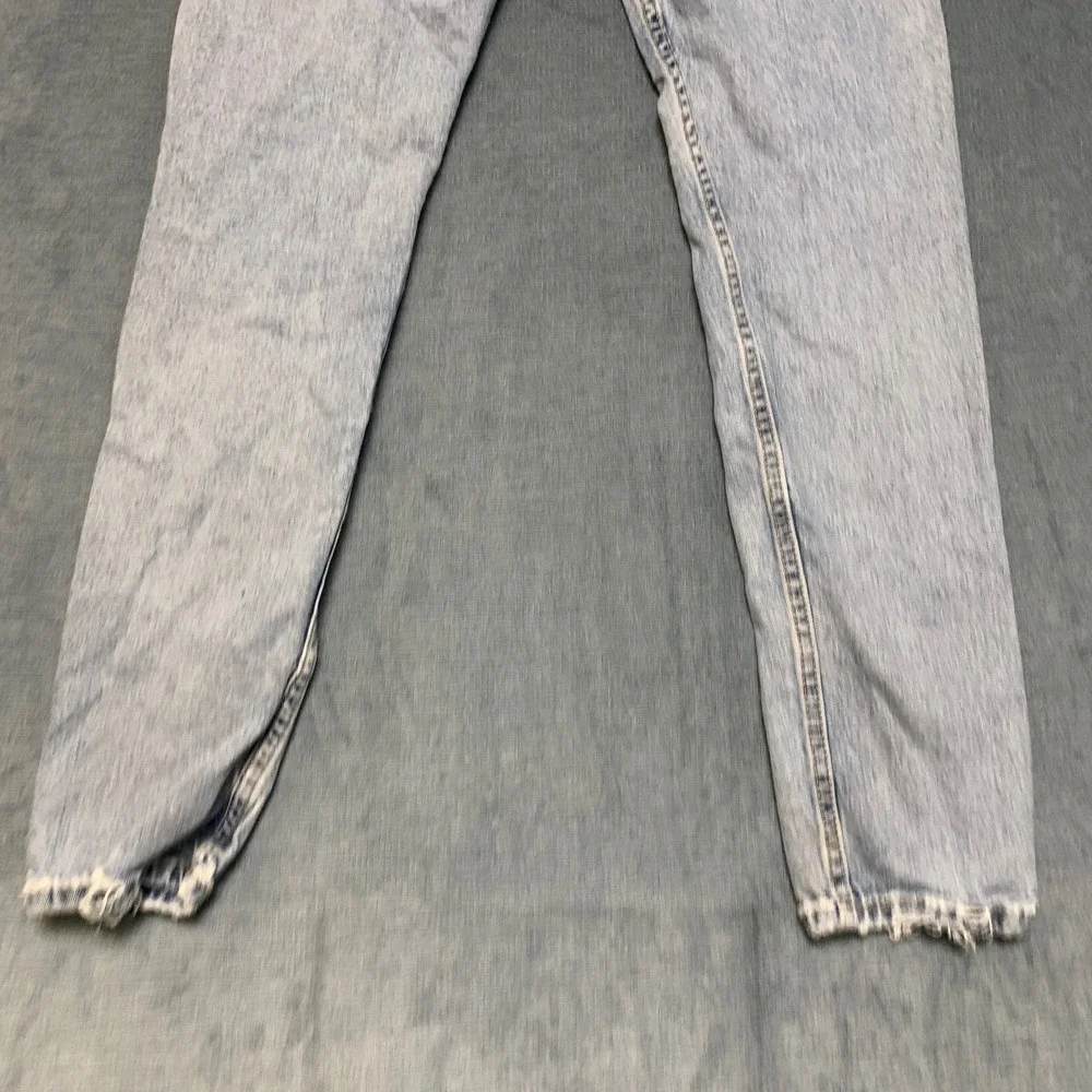 Levi's 512 Slim Taper Fit Jeans Mens 28x30 Blue Denim Light Wash Distressed
